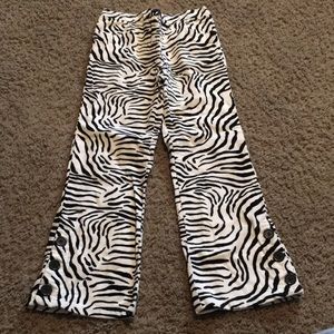 Vintage Gymboree Mod Zebra print pants elastic waist Sz 7